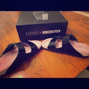 Birkenstock Arizona BS Patent Black/Pink Sandals